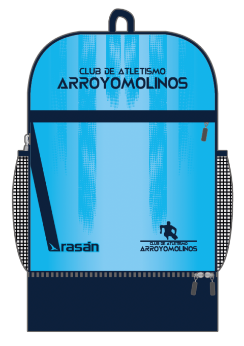 Mochila doble fondo cuerdas Club Atletismo Arroyomolinos - Rasán